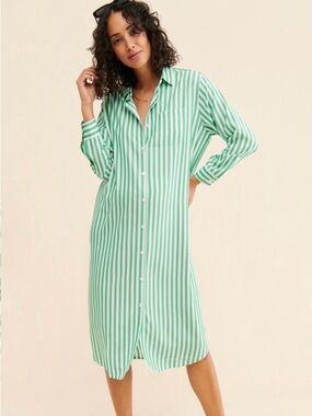 Storq Maternity Relaxed Shirt Dress